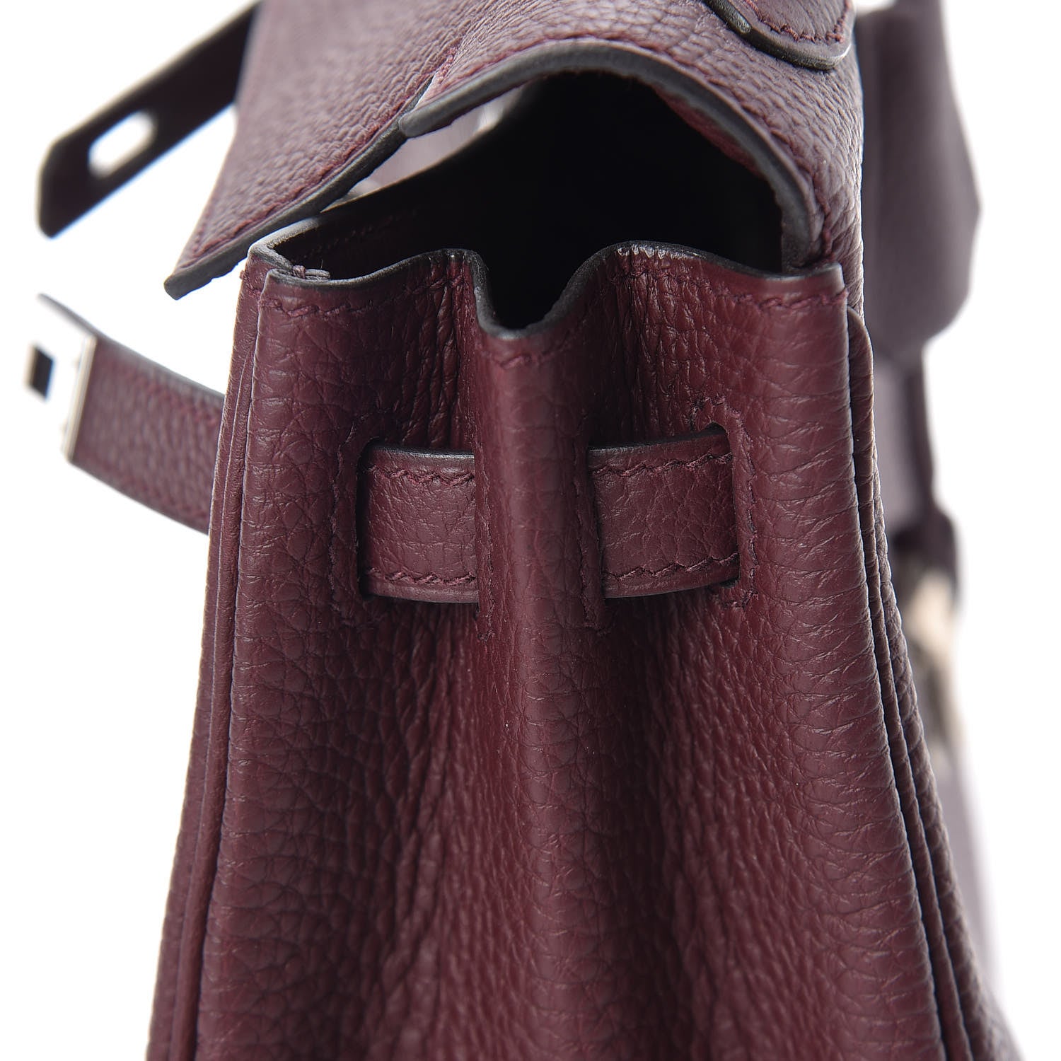 Hermes Togo Kelly Retourne 25 Bordeaux 16 of 37