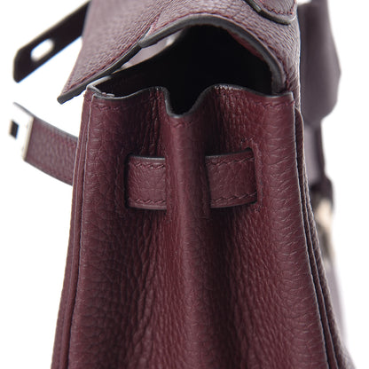 Hermes Togo Kelly Retourne 25 Bordeaux 16 of 37