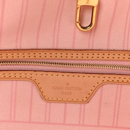 Louis Vuitton Damier Azur Neo Neverfull MM Rose Ballerine 6 of 12
