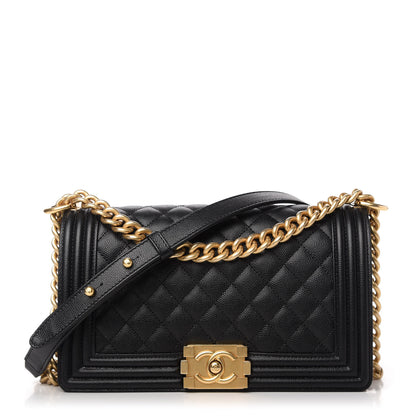 Chanel Caviar Quilted Medium Boy Flap Black 1 of 11