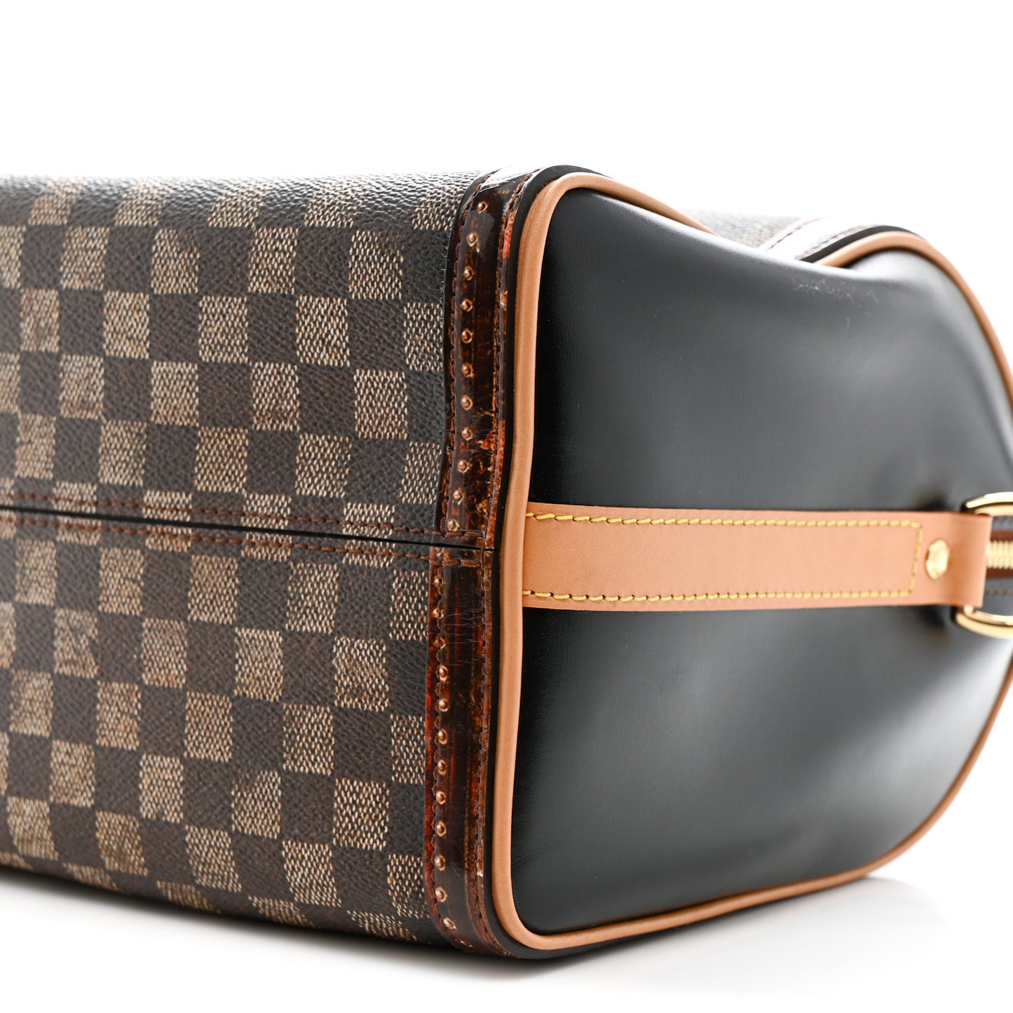 Transformed Damier Ebene Time Trunk Speedy Bandouliere 25 Black