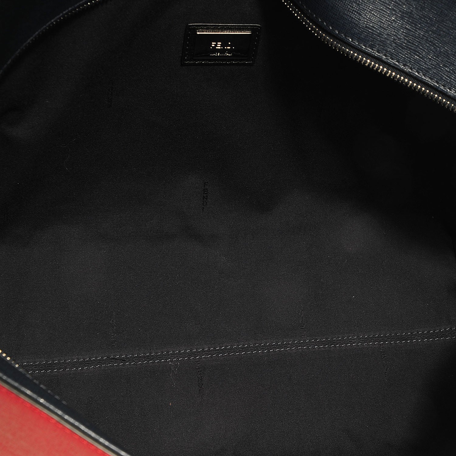 Fendi Vitello Elite Cuoio Monster Buggies Medium Roll Tote Mattone Black Multicolor Lavagna 5 of 9
