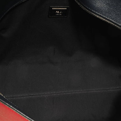 Fendi Vitello Elite Cuoio Monster Buggies Medium Roll Tote Mattone Black Multicolor Lavagna 5 of 9