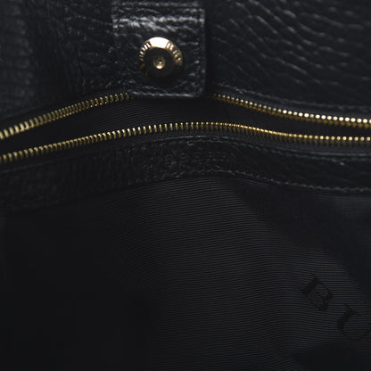 Burberry Signature Grain Medium Woodbury Tote Black 8 of 9