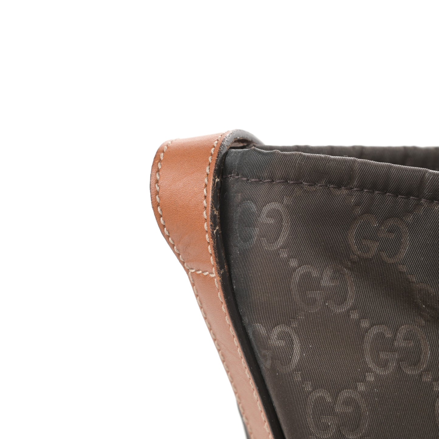 Nylon Guccissima Messenger Bag Brown