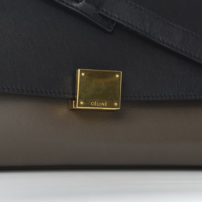 Celine Calfskin Suede Medium Tri-Color Trapeze 8 of 8