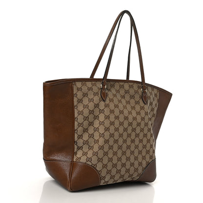 Gucci Monogram Medium Bree Zippered Tote Beige Tabacco 3 of 14