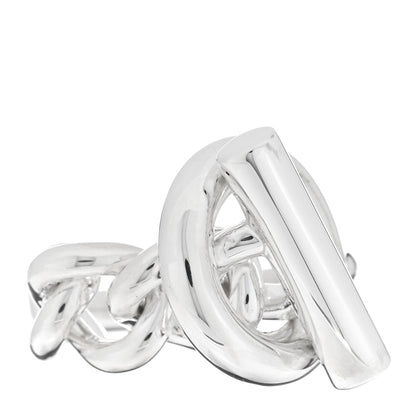 Hermes Sterling Silver GM Croisette Ring 54 6.75 1 of 5