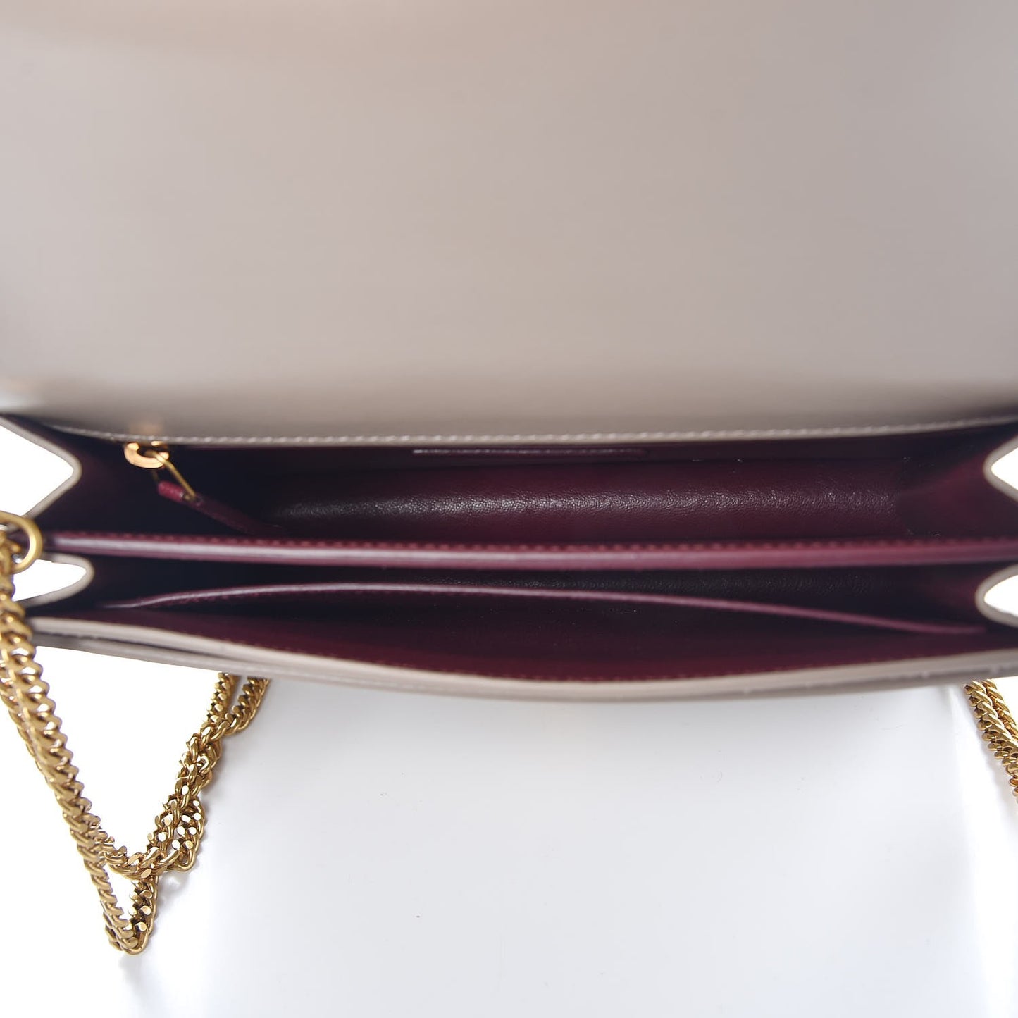 Calfskin Monogram Cassandra Clasp Bag Mink Rouge Legion