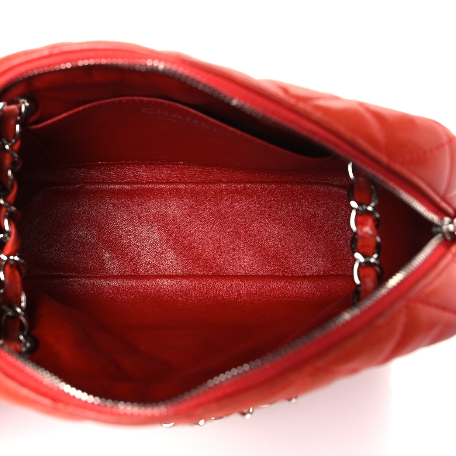 Chanel Lambskin Quilted Camera Case Red 5 of 11