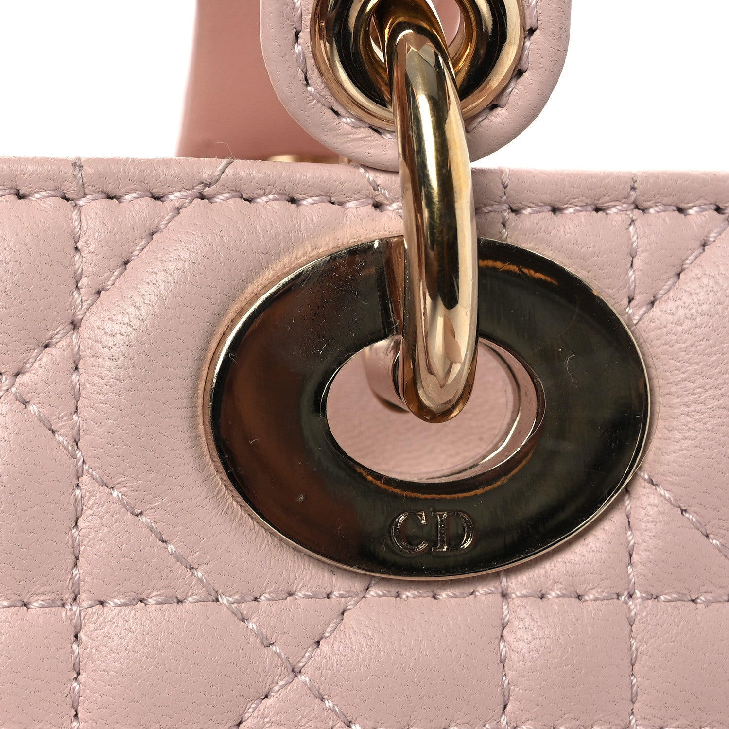 Christian Dior Lambskin Cannage Small My ABCDior Lady Dior Light Pink 14 of 16