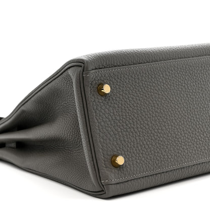 Hermes Togo Kelly Retourne 28 Gris Meyer 9 of 11