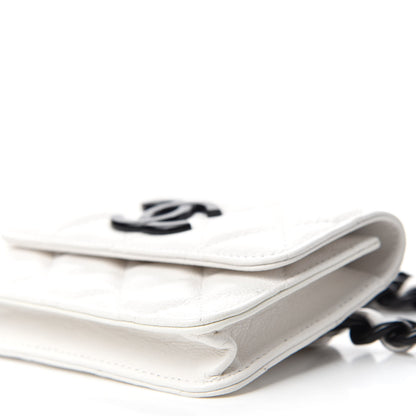 Chanel Caviar Quilted My Everything Belt Flap Card Holder White 7 of 12