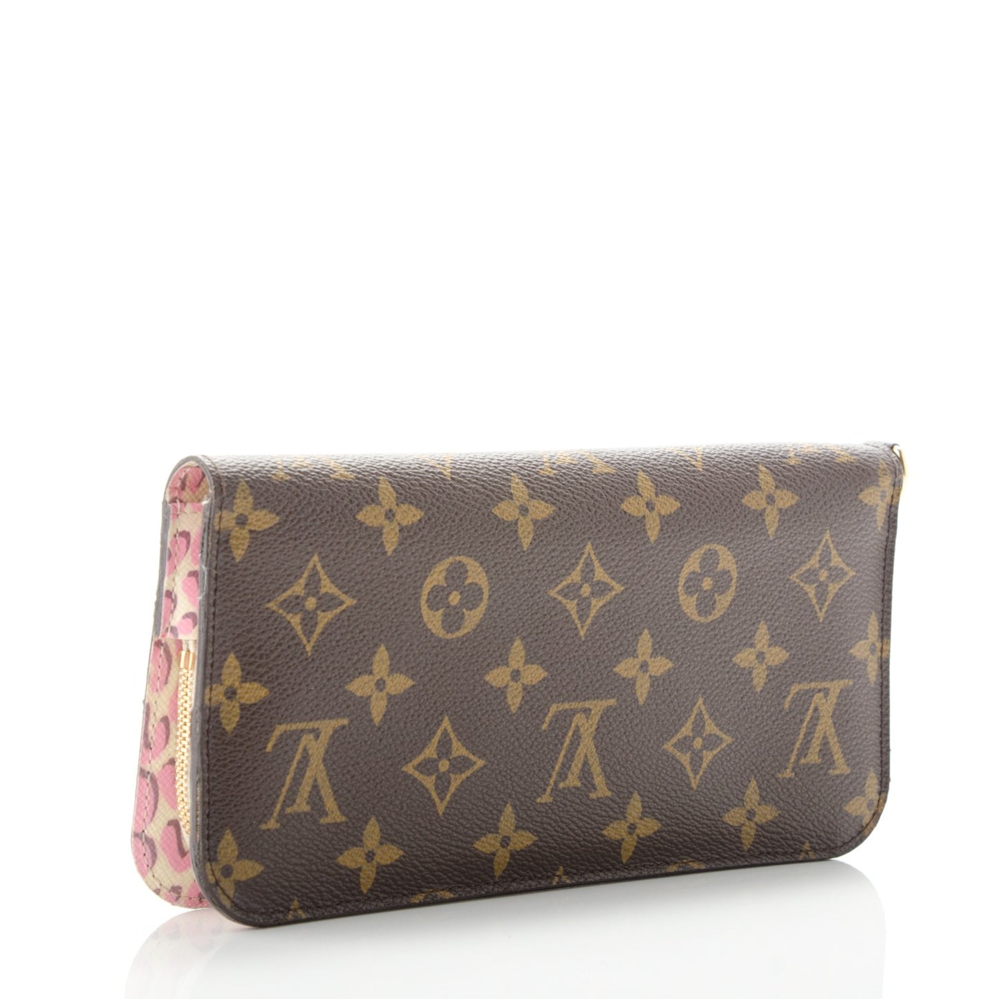 Monogram Leopard Insolite Wallet Blanc Corail