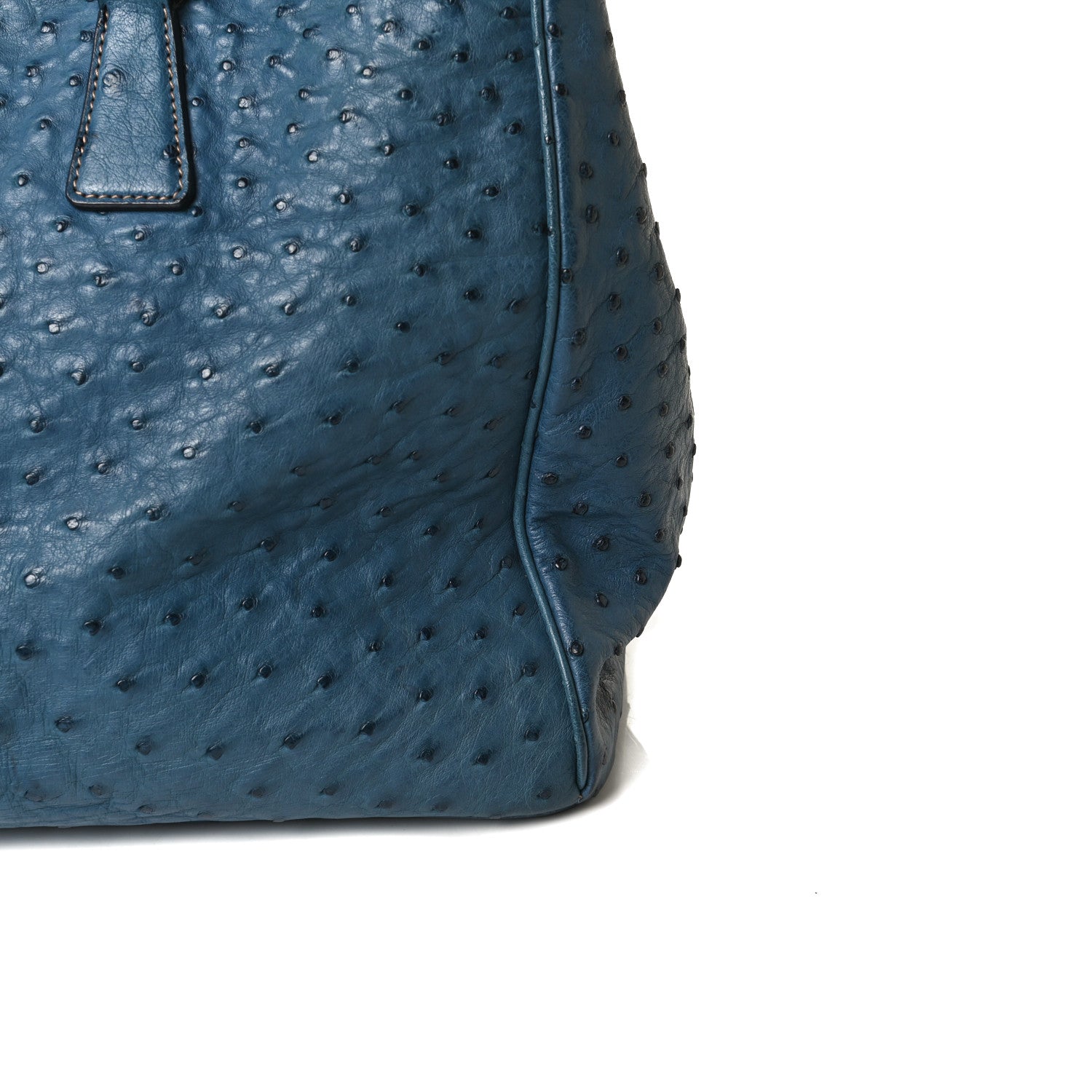 Prada Ostrich Executive Tote Cobalto 14 of 18