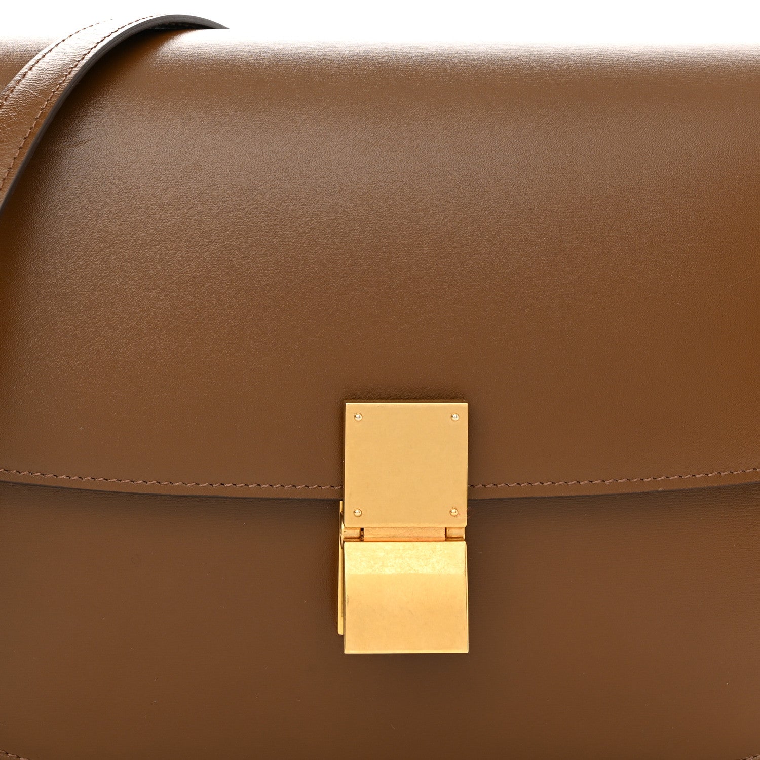 Celine Box Calfskin Medium Classic Box Flap Bag Camel 8 of 11