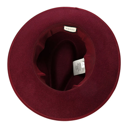 Gucci Felt Bow Hat L Burgundy 5 of 7