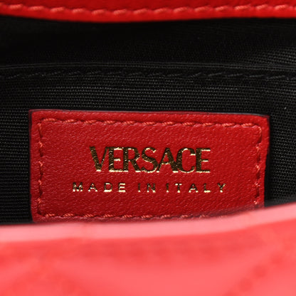 Versace Nappa Quilted Small Medusa Chain Crossbody Red 6 of 10