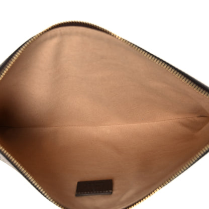 Gucci GG Supreme Monogram Large Ophidia Pouch Clutch Brown 5 of 10