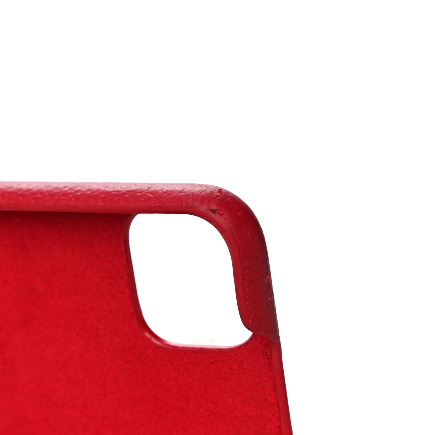 Calfskin Monogram iPhone 11 Pro Max Bumper Scarlet