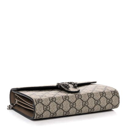 Gucci GG Supreme Monogram Mini Dionysus Chain Wallet Beige Taupe 4 of 11