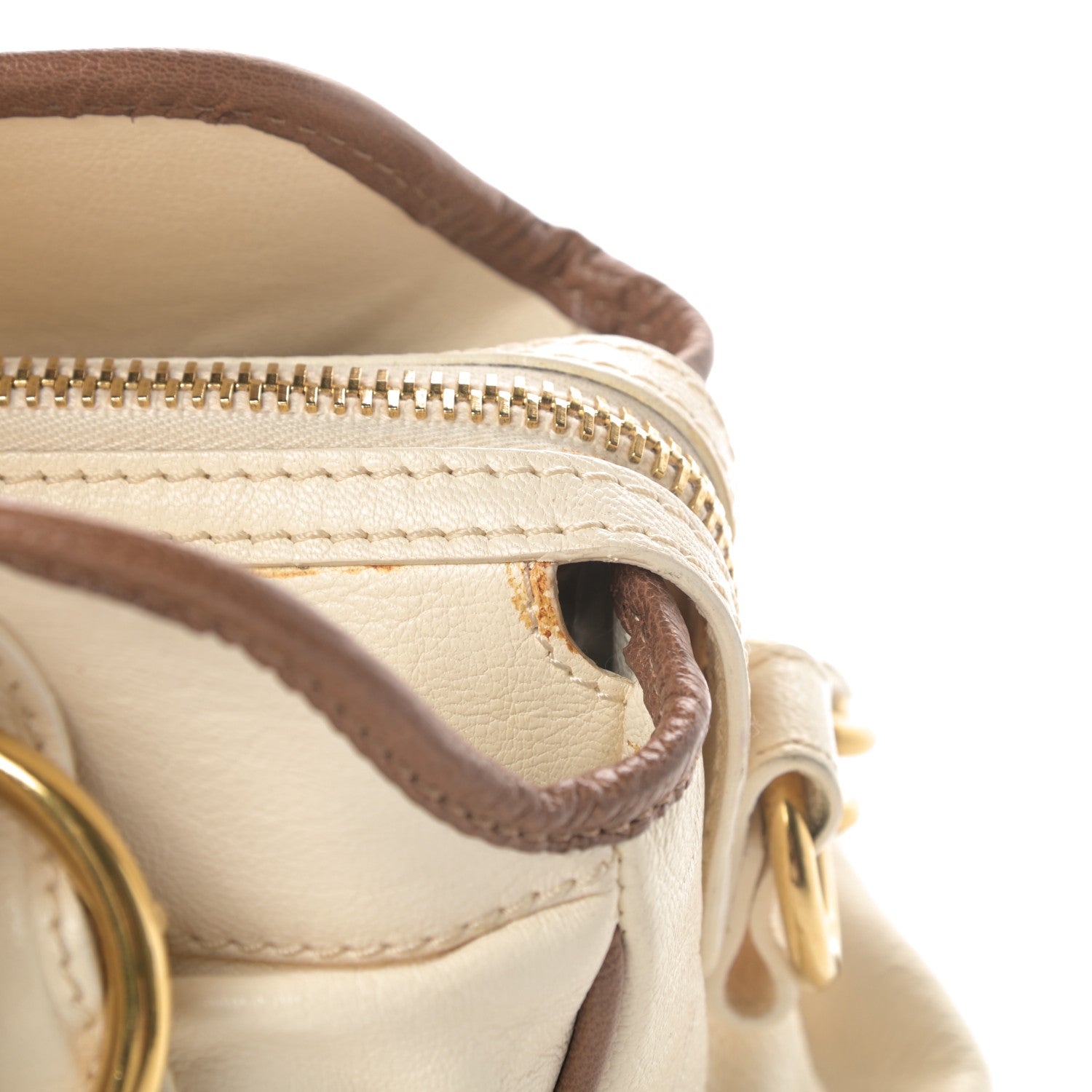 Marc Jacobs Calfskin Bal Harbour Satchel Eggshell 10 of 18