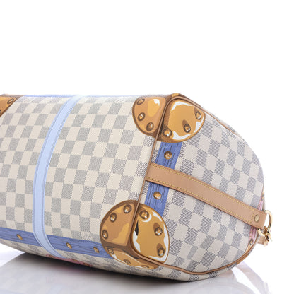 Louis Vuitton Damier Azur Summer Trunks Speedy Bandouliere 30 9 of 11