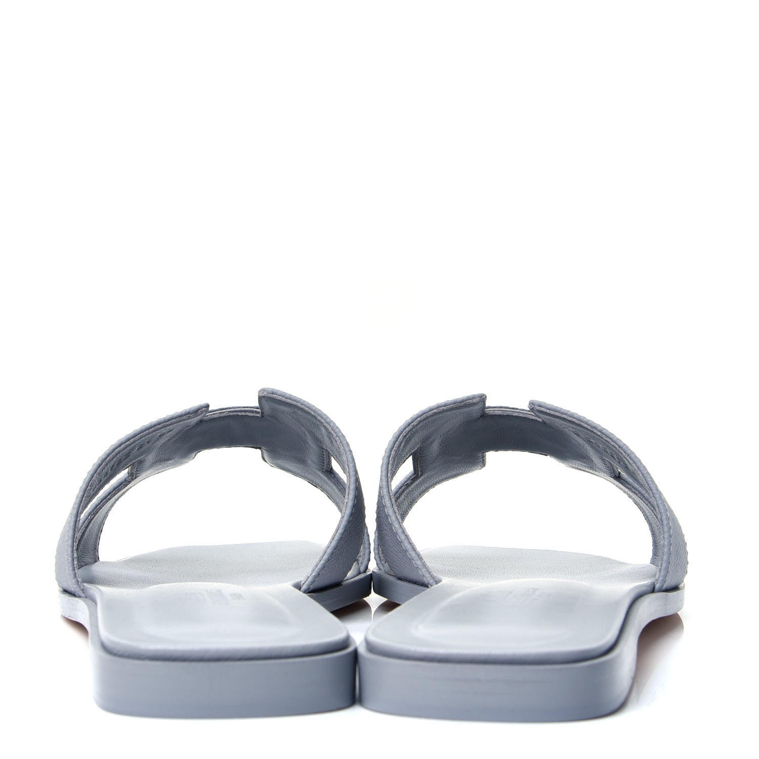 Hermes Epsom Oran Sandals 39 Bleu Glacier 6 of 10