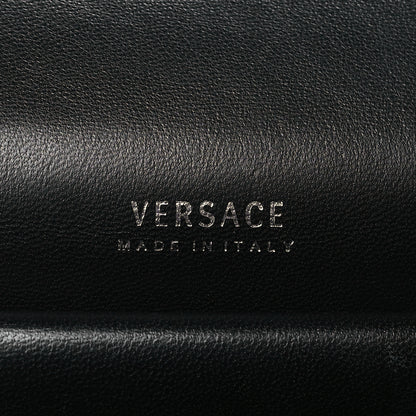 Versace Nappa Quilted Virtus Top Handle Shoulder Bag Black 6 of 10