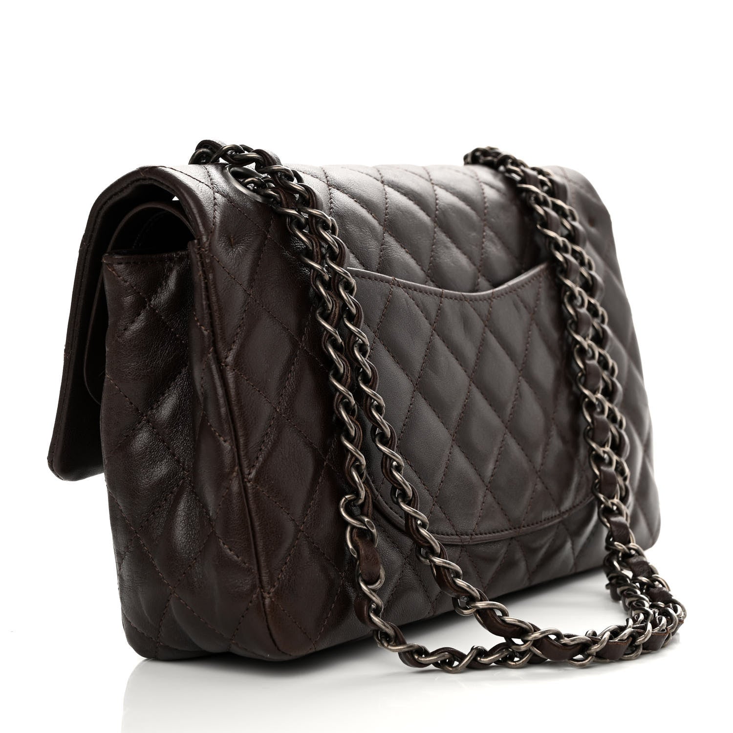 Chanel Goatskin Quilted 2.55 Reissue 225 Flap Dark Brown 3 of 14
