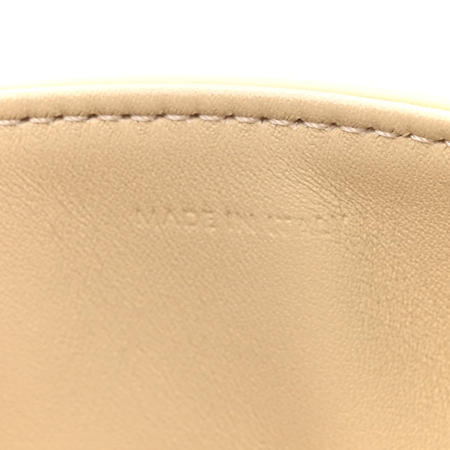 Natural Calfskin Triomphe Shoulder Bag Ivory