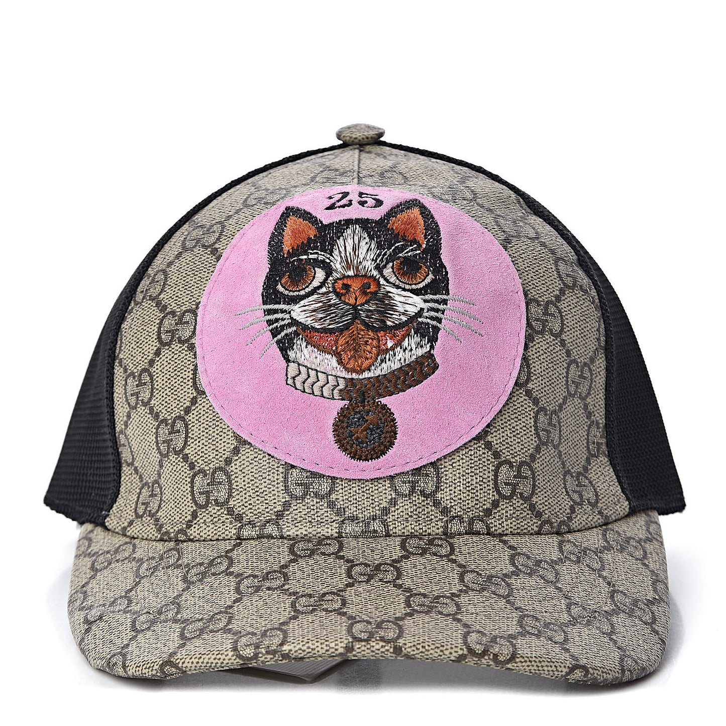 GG Supreme Monogram Bosco Patch Baseball Hat 55 Beige Malva