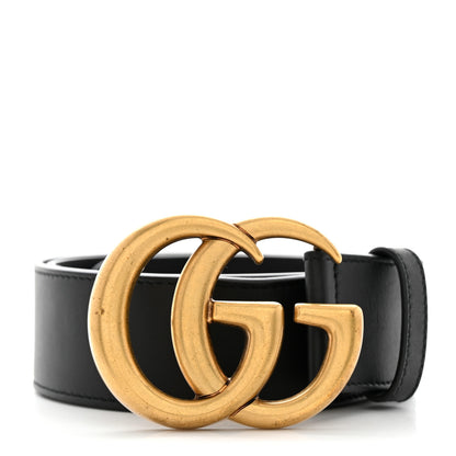 Gucci Calfskin Double G 40mm Belt 75 30 Black 1 of 6