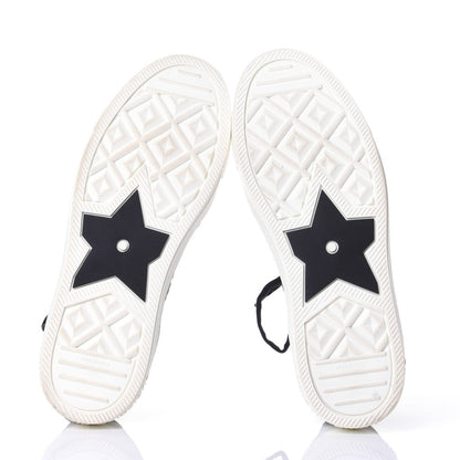 Christian Dior Technical Knit Calfskin Oblique Womens Walk'n Dior Mid Top Sneakers 40 Deep Blue 7 of 9