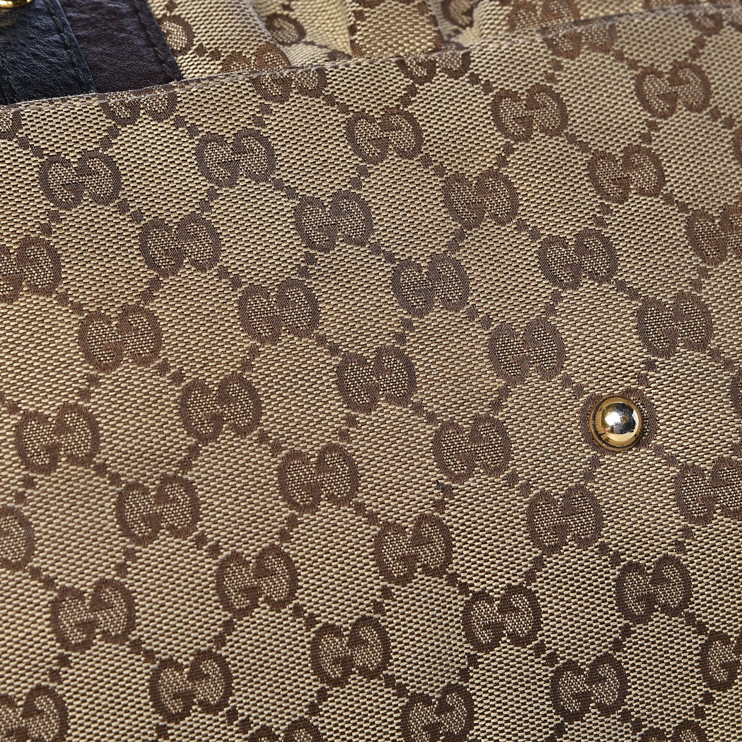Monogram Medium Interlocking Icon Tote Dark Brown
