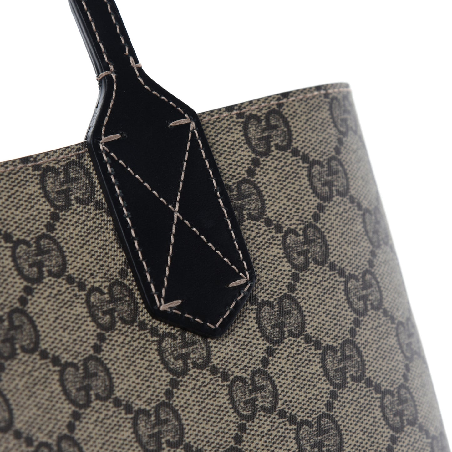 Calfskin GG Supreme Monogram Medium Reversible Tote Black