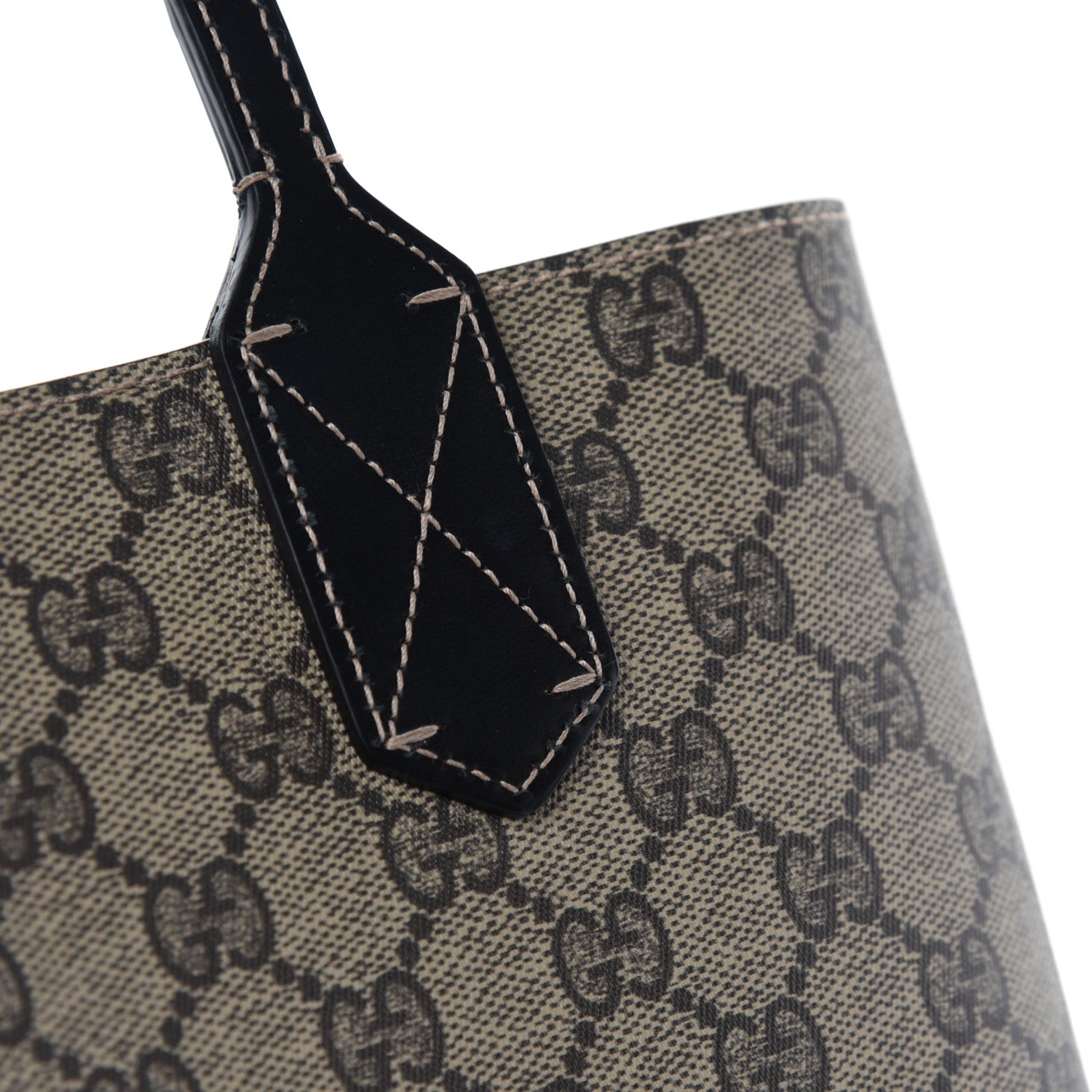 Gucci Calfskin GG Supreme Monogram Medium Reversible Tote Black 15 of 24