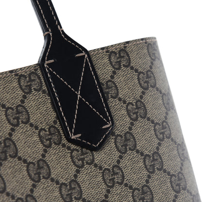 Gucci Calfskin GG Supreme Monogram Medium Reversible Tote Black 15 of 24