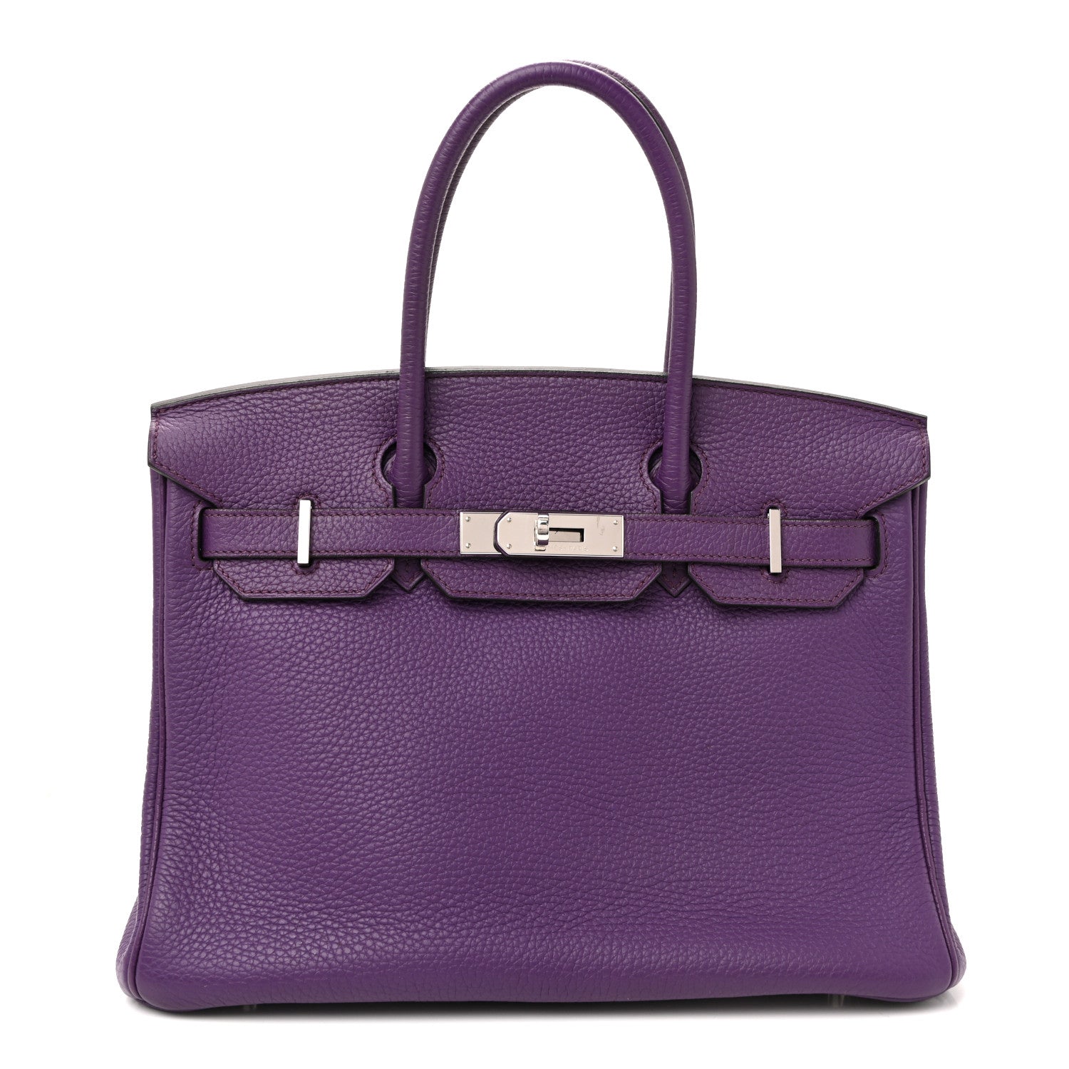 Hermes Taurillon Clemence Birkin 30 Ultraviolet 1 of 40