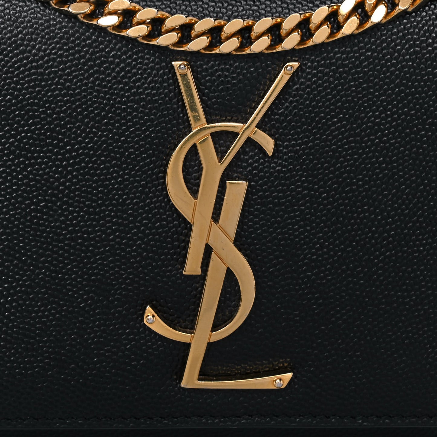 Grain De Poudre Small Monogram Kate Satchel Black