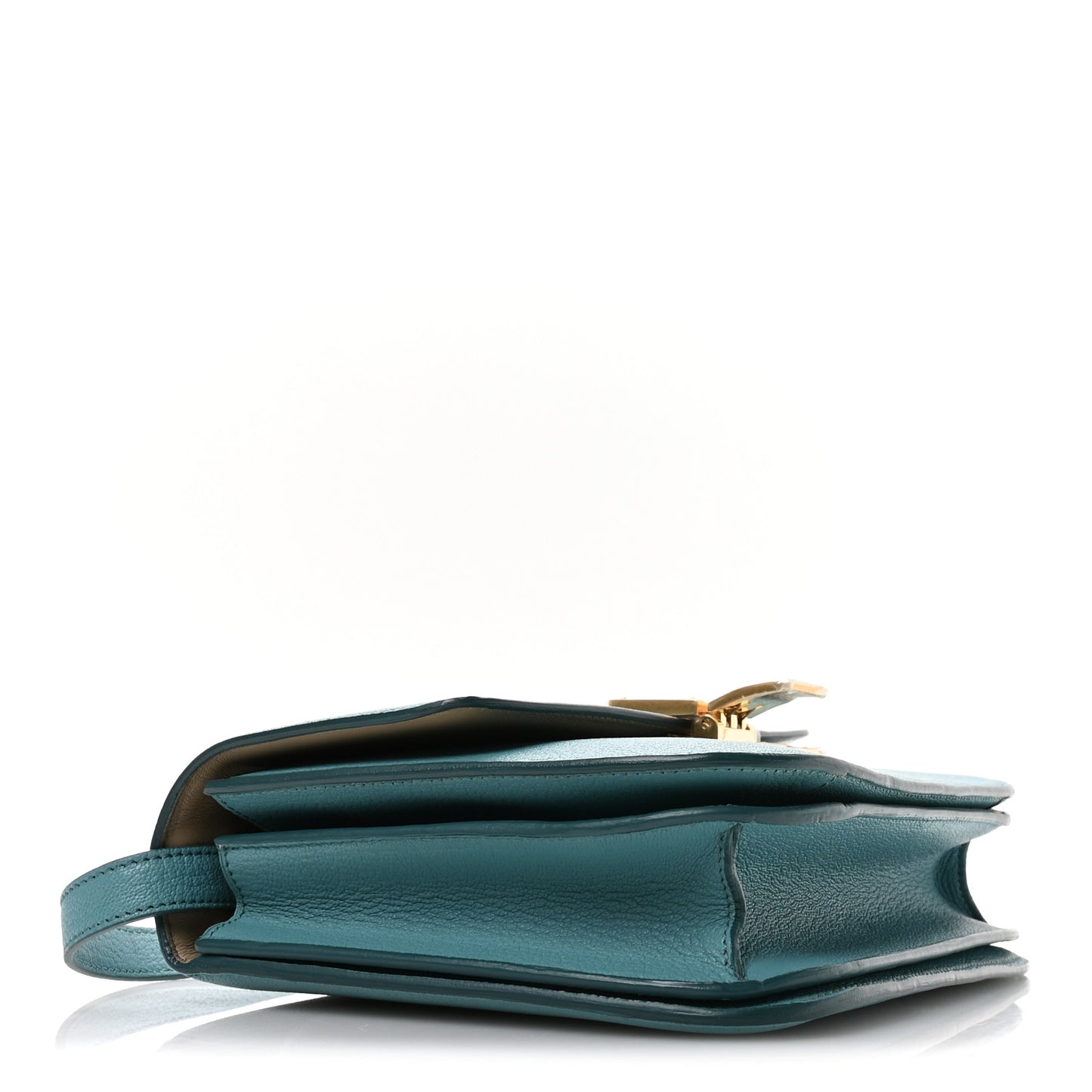 Goatskin Medium Classic Box Flap Bag Antarctic