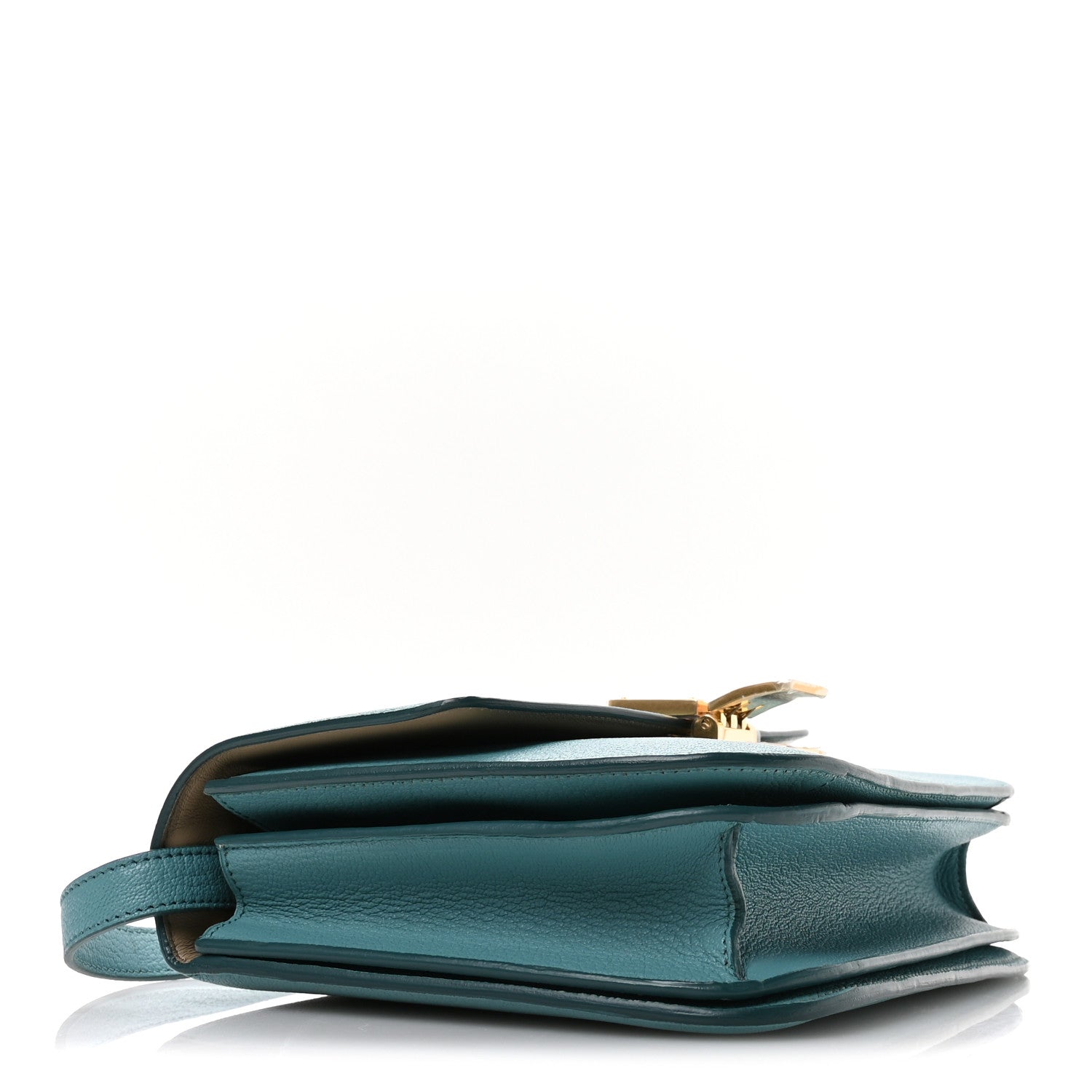 Celine Goatskin Medium Classic Box Flap Bag Antarctic 4 of 12