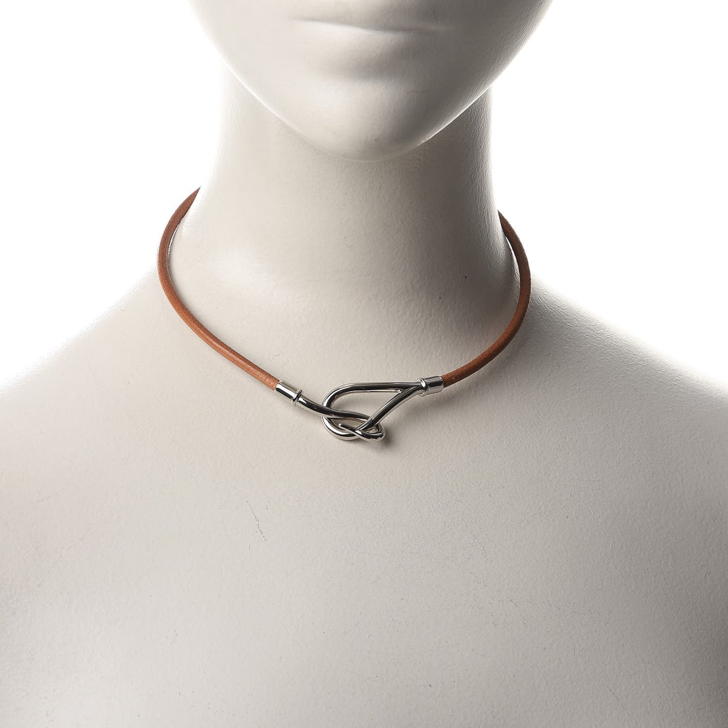 Natural Bridle Jumbo Hook Choker Necklace