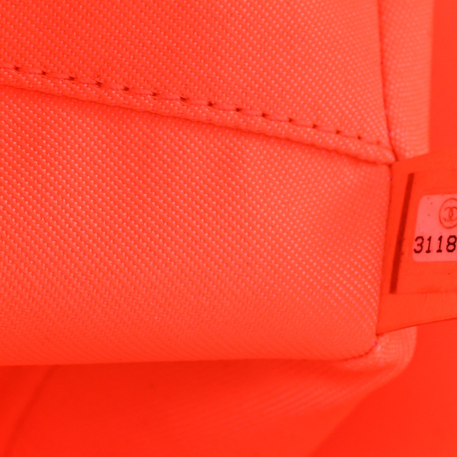 Chanel Mixed Fibers Calfskin Medium Deauville Tote Pink Orange 7 of 10