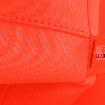 Chanel Mixed Fibers Calfskin Medium Deauville Tote Pink Orange 7 of 10