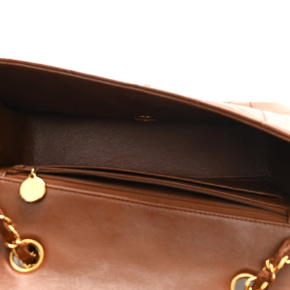 Chanel Lambskin Quilted Small Single Flap Brown 4 of 13