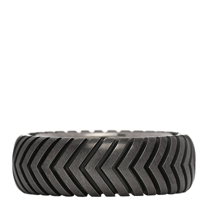 David Yurman Titanium 8mm Chevron Band Ring 63 10.5 1 of 4