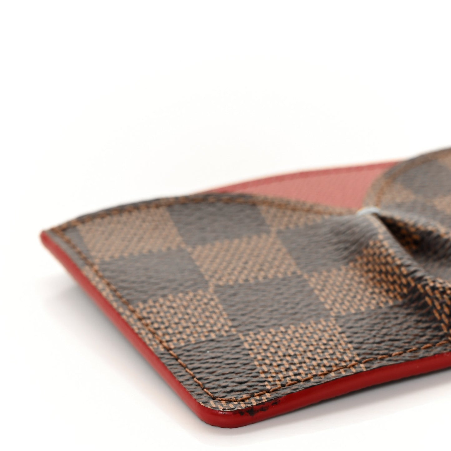 Damier Ebene Caissa Card Holder Cherry