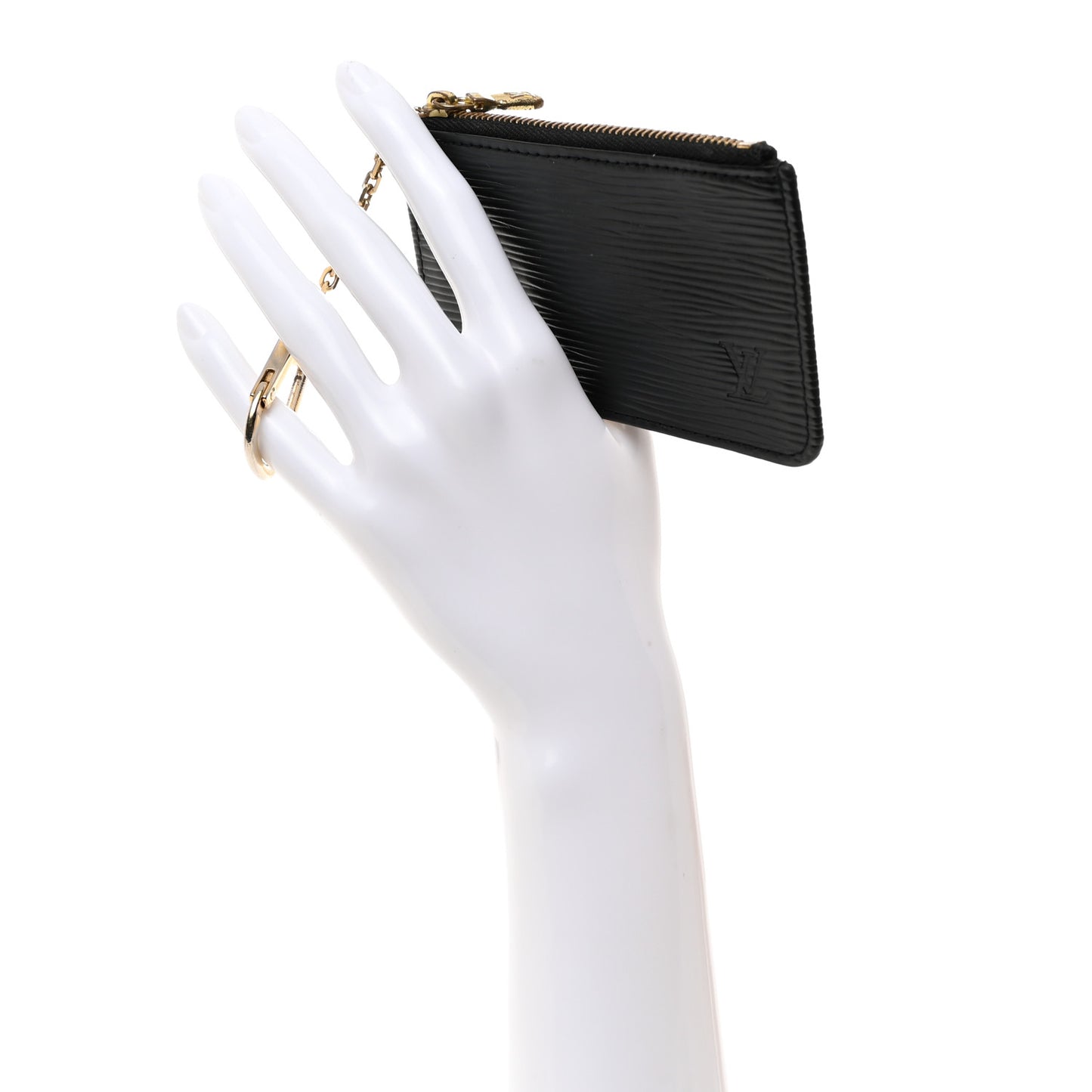 LOUIS VUITTON Epi Key Pouch Black