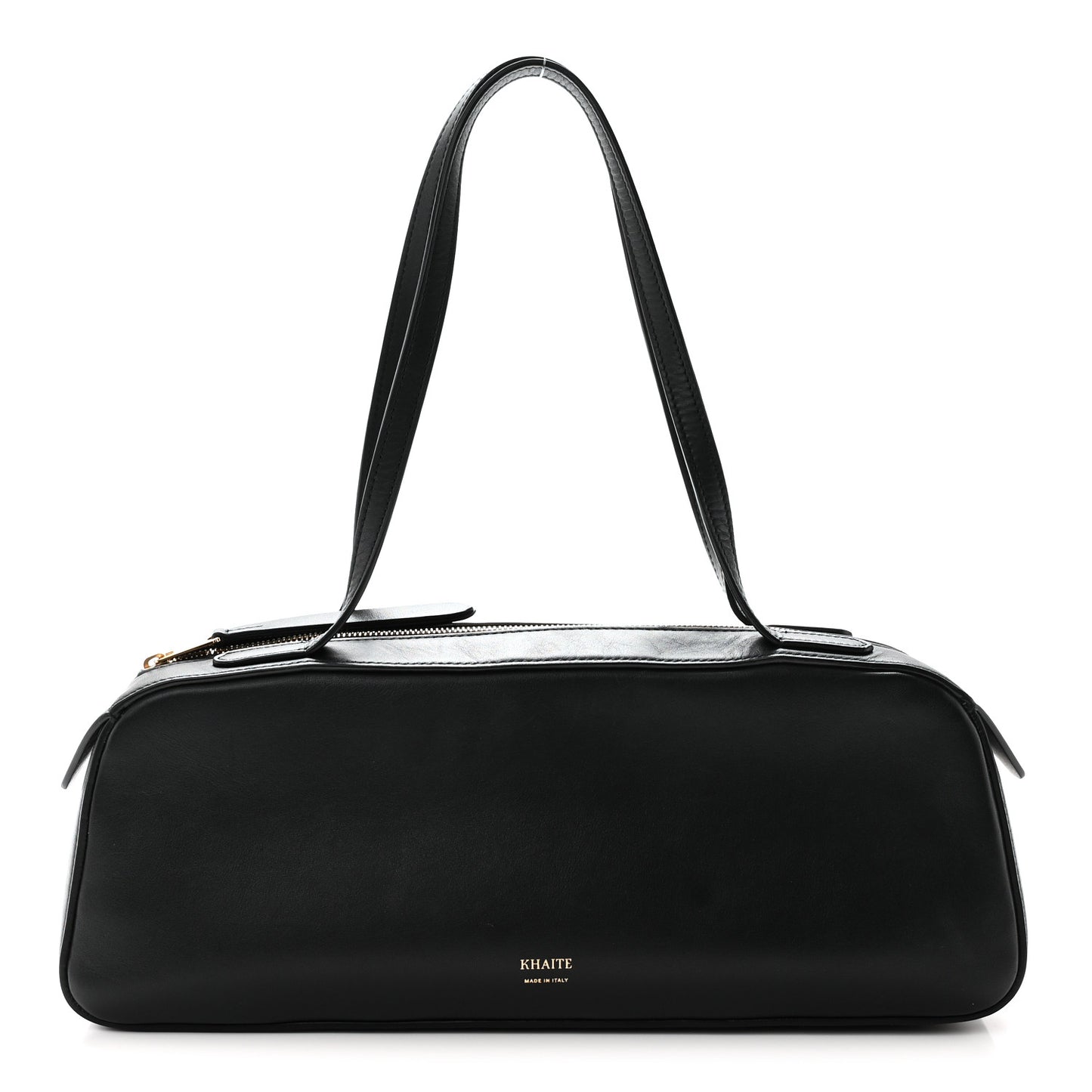 Calfskin Simona Shoulder Bag Black